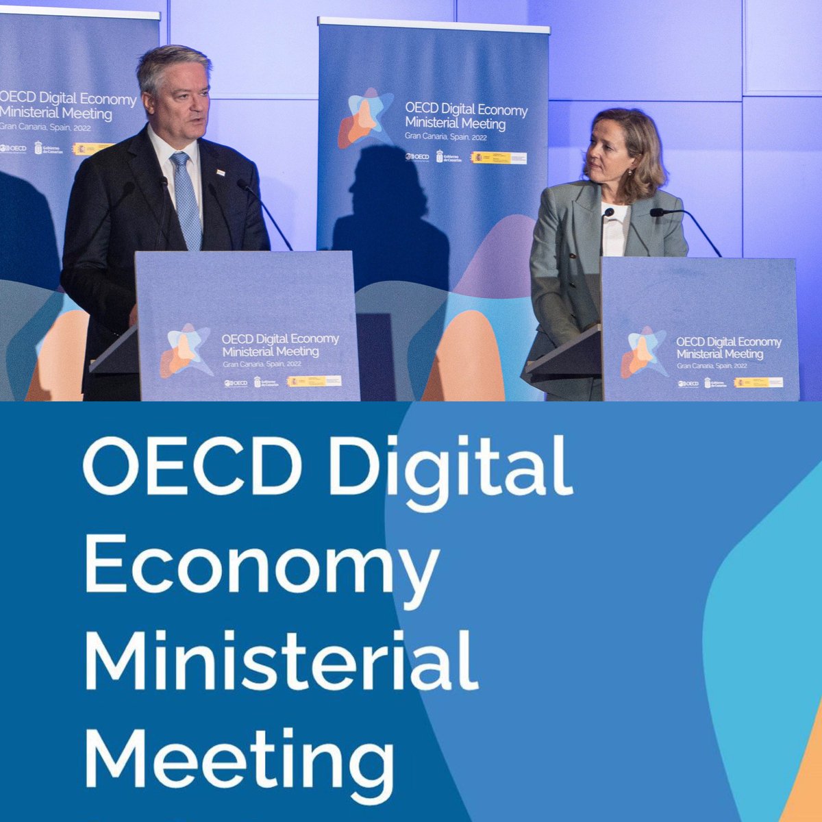 Mathias Cormann (@mathiascormann) on Twitter photo At today’s Digital Economy Ministerial with 🇪🇸’s VP <a href="/NadiaCalvino/">Nadia Calviño</a> we are breaking new ground with the <a href="/OECD/">OECD ➡️ Better Policies for Better Lives</a> Declaration on Government Access to Personal Data held by Private Sector Entities and four new #OECD Recommendations on digital security.
➡️ oe.cd/4OK At today’s Digital Economy Ministerial with 🇪🇸’s VP <a href="/NadiaCalvino/">Nadia Calviño</a> we are breaking new ground with the <a href="/OECD/">OECD ➡️ Better Policies for Better Lives</a> Declaration on Government Access to Personal Data held by Private Sector Entities and four new #OECD Recommendations on digital security.
➡️ oe.cd/4OK