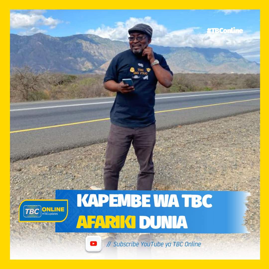 tbcfmtz's tweet photo. 𝗞𝗮𝗽𝗲𝗺𝗯𝗲 𝘄𝗮 𝗧𝗕𝗖 𝗔𝗳𝗮𝗿𝗶𝗸𝗶 𝗗𝘂𝗻𝗶𝗮

Mwandishi wa habari na mpiga picha wa  Shirika la Utangazaji Tanzania (TBC) mkoani Manyara  Joachim Kapembe amefariki dunia  alipokuwa akishuka kutoka katika kilele cha Mlima Kilimanjaro kwa usafiri wa baiskeli.

#TBCfmUpdates https://t.co/TNlUAVRBwA