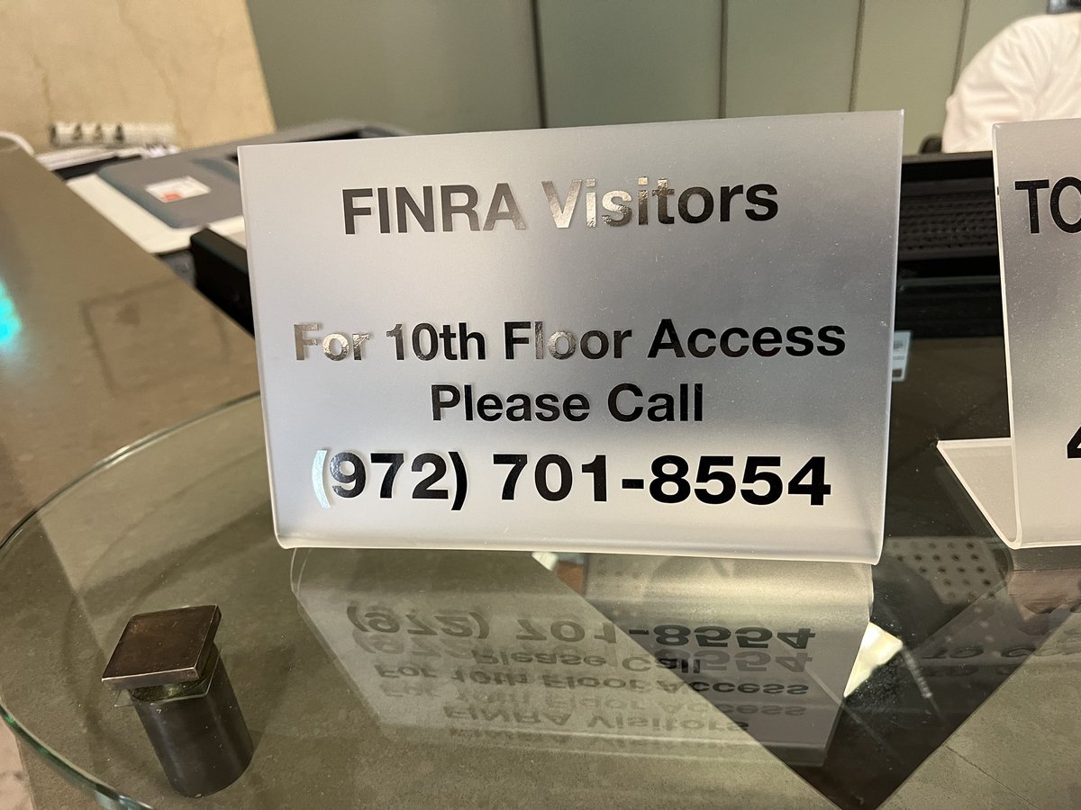 HawkTalley's tweet photo. $MMTLP as requested went to Dallas Finra and you have to call to get upstairs. So I called and got directed to voice prompts. #finrafruad https://t.co/1cdP3Pg6mJ