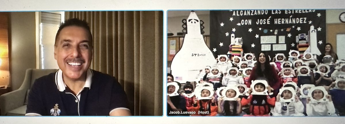 Jose Hernandez (@astro_jose) on Twitter photo Virtual Q&A session at Ms. Ortiz’s class at <a href="/ShadowGlenES/">ShadowGlen ES</a> <a href="/MiriamOrtizz07/">Miriam Ortiz</a> Hope to visit them soon in person! Sesión virtual de preguntas y respuestas en la clase de Sra. Ortiz en <a href="/ShadowGlenES/">ShadowGlen ES</a> <a href="/MiriamOrtizz07/">Miriam Ortiz</a> ¡Espero visitarlos pronto en persona! #SeValeSoñarEnGrande #DreamBig Virtual Q&A session at Ms. Ortiz’s class at <a href="/ShadowGlenES/">ShadowGlen ES</a> <a href="/MiriamOrtizz07/">Miriam Ortiz</a> Hope to visit them soon in person! Sesión virtual de preguntas y respuestas en la clase de Sra. Ortiz en <a href="/ShadowGlenES/">ShadowGlen ES</a> <a href="/MiriamOrtizz07/">Miriam Ortiz</a> ¡Espero visitarlos pronto en persona! #SeValeSoñarEnGrande #DreamBig