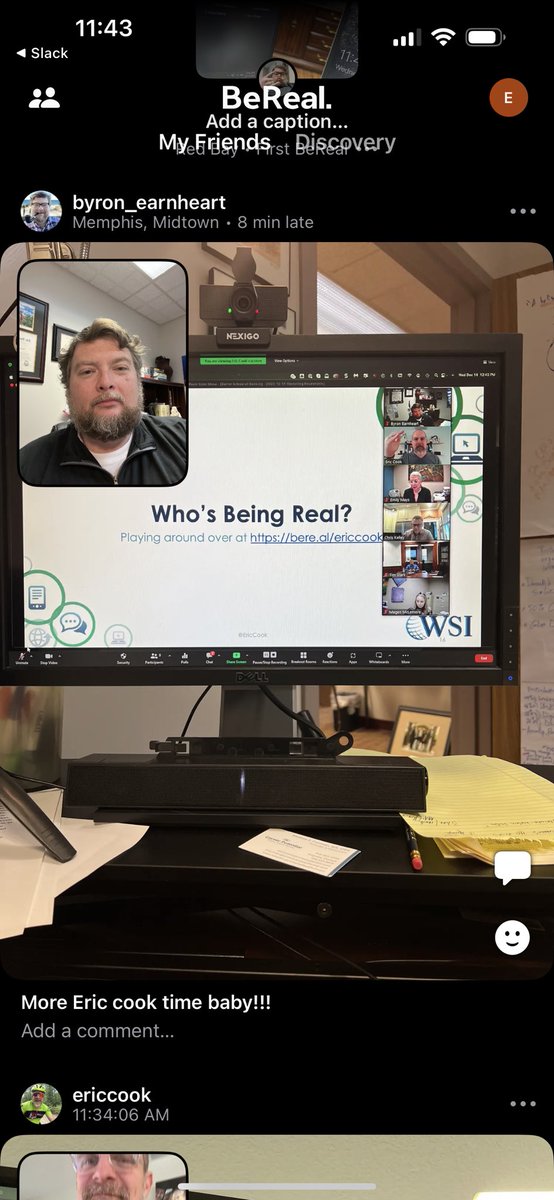 blondebanker_'s tweet photo. Learning about BeReal - & posting our #BeReals 😂😎
@BarretBanking marketing round tables get real interactive!!
@EricCook @ByronEarnheart https://t.co/iv3yIEpVkf