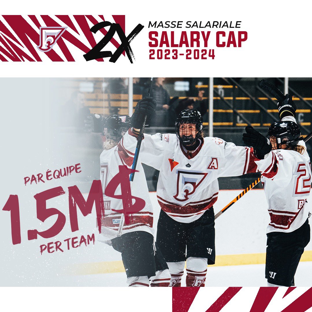 LaForceMontreal's tweet photo. BONNE NOUVELLE! 🚨 

Un pas majeur vers l’avant. Le cap salarial passera de 750 000 à 1 500 000 l’an prochain. Continuons d’aller vers l’avant. https://t.co/SJC5Aa6Boq