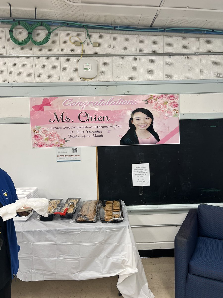 A thing happened today Kelso Inc. <a href="/KelsoHISD/">Kelso Elementary</a> . Our very own <a href="/kchien29/">Katherine C</a> was awarded the HISD and GroupOne Auto December Teacher of the Month!  We are so proud of her an celebrated her in style. We celebrate our own!! Thank you <a href="/HISDSupe/">Mike Miles</a>!  You made the presentation even more special