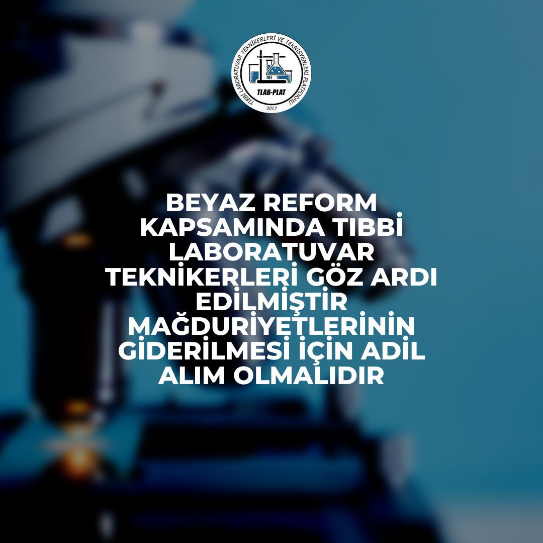 tibbilabplatf_'s tweet photo. On binlerce laboratuvar teknikeri adil alım istiyor 80+ puanlarla atanamıyor. Yeni yapılacak alımda daha yüksek adil rakamlar istiyoruz!! @drfahrettinkoca
#LaborantsızReformOlmaz https://t.co/2HRsWnLVNf