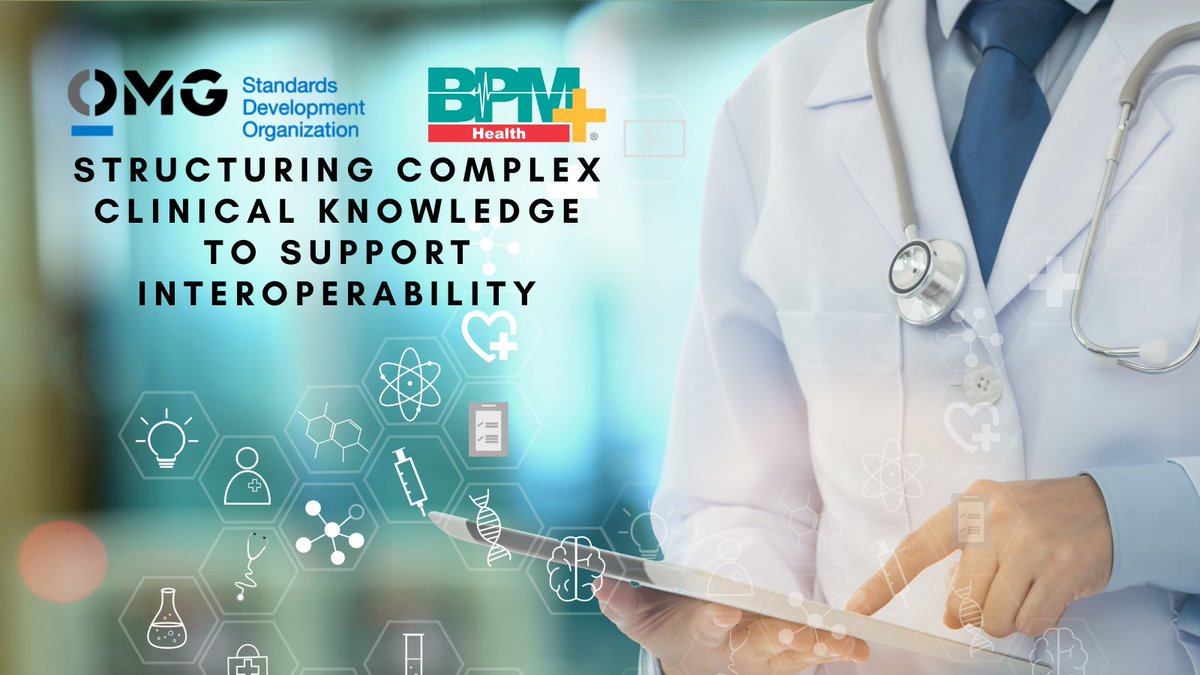Object Management Group (@objectmgmtgroup) on Twitter photo #OMG & <a href="/BPMPlusHealth/">BPM+ Health</a> published a method & framework efficiently capturing/structuring complex clinical healthcare knowledge to easily share with providers to improve patient care. #BPMPlus
J of Biomedical Informatics Article: bit.ly/3FAA8EW
PR: bit.ly/3V00gi1 #OMG & <a href="/BPMPlusHealth/">BPM+ Health</a> published a method & framework efficiently capturing/structuring complex clinical healthcare knowledge to easily share with providers to improve patient care. #BPMPlus
J of Biomedical Informatics Article: bit.ly/3FAA8EW
PR: bit.ly/3V00gi1
