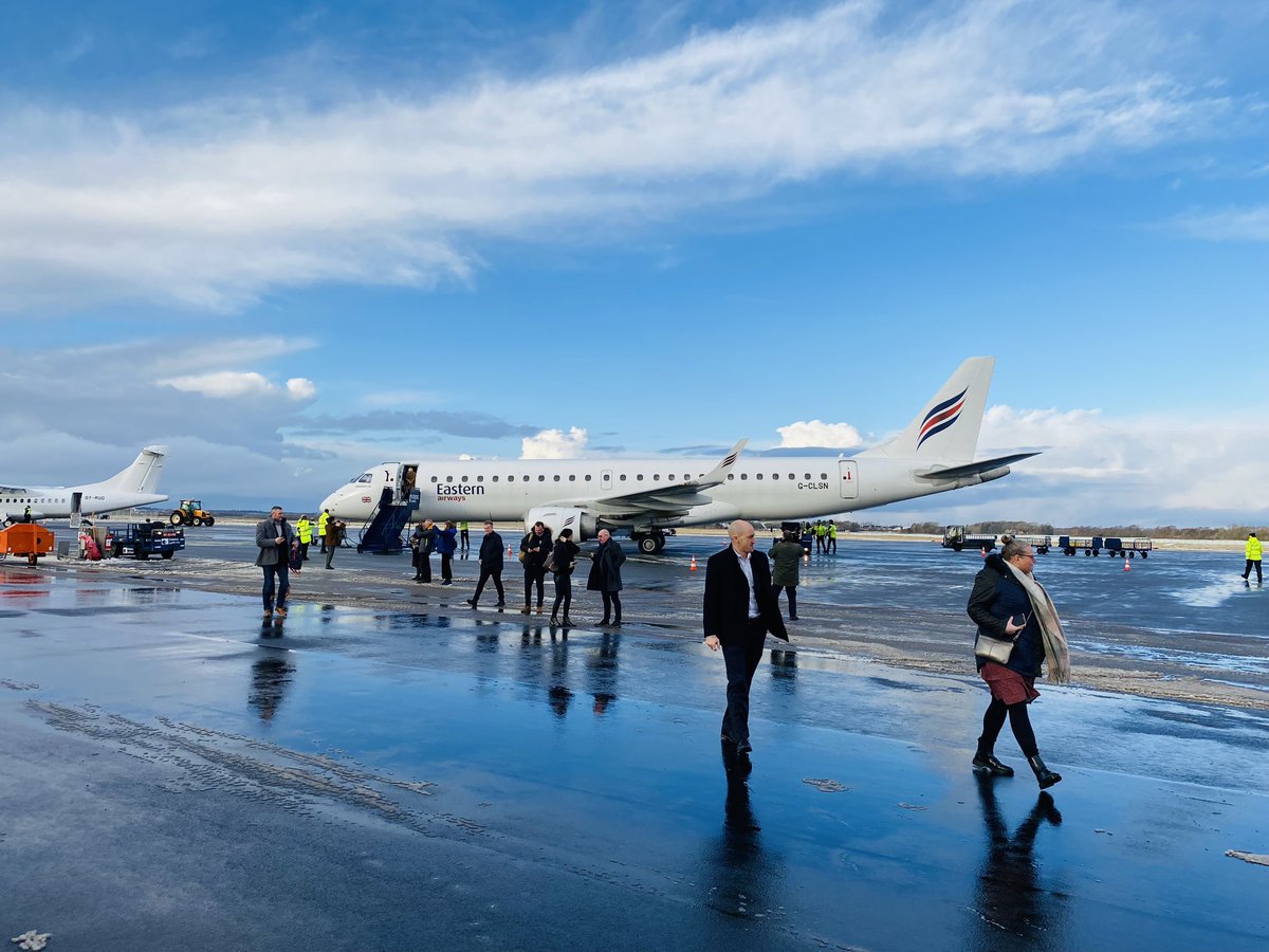 SamanthaCook74's tweet photo. What a privilege to be invited on the first @EasternAirways from @Humberside to Esbjerg! #NetZero #humber #renewableenergy https://t.co/ps4kk5R3xq