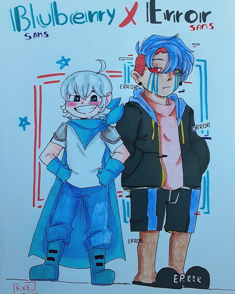 ketchupx203's tweet photo. Cuantos los quiero ha estos dos jeje >w<😍 escribí mal blueberry jajaXD #undertaleAU #blueberrysans #errorsans #errorberryship https://t.co/frODJ4mzJ0