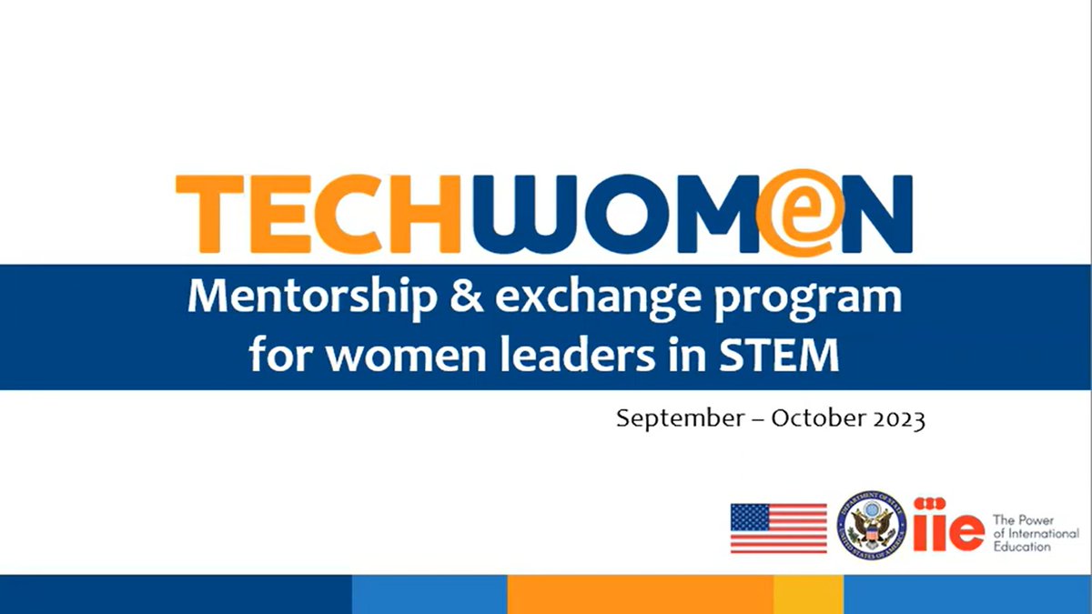 TechWomen is accepting applications for our 2023 program now through January 13, 2023! Are you curious but not sure where to start? Watch our quick informational presentation to learn more about the program and who is eligible to apply. Don't hesitate! bit.ly/techwomen2023