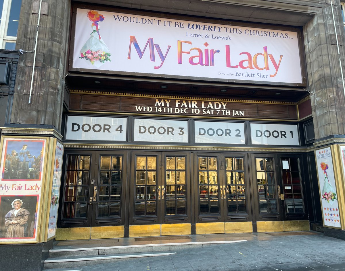 It's our first day in Edinburgh! And it's almost time to... 🍾 Pull out the stopper! 🎉 Have a whopper with you all! 🎭 As we open the doors to @edinplayhouse! Catch My Fair Lady in Edinburgh this Christmas: myfairladymusical.co.uk 🎄