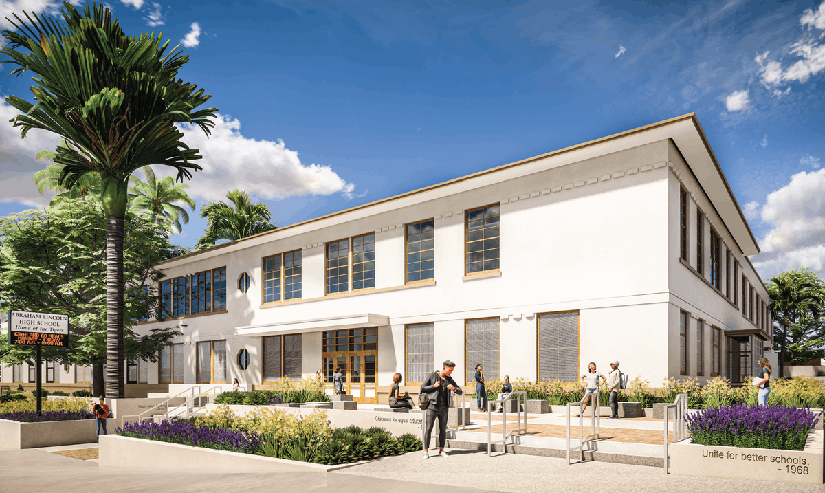 PinnerBuild's tweet photo. We are excited to announce that we have accomplished the first goals we pledged to Lincoln High School's students and faculty!  Thank you to LAUSD, DSA, and all our design and subcontractor partners for a truly collaborative effort. #LincolnHighSchool #pinnerproud #buildingschool https://t.co/eGfwIHgWMy