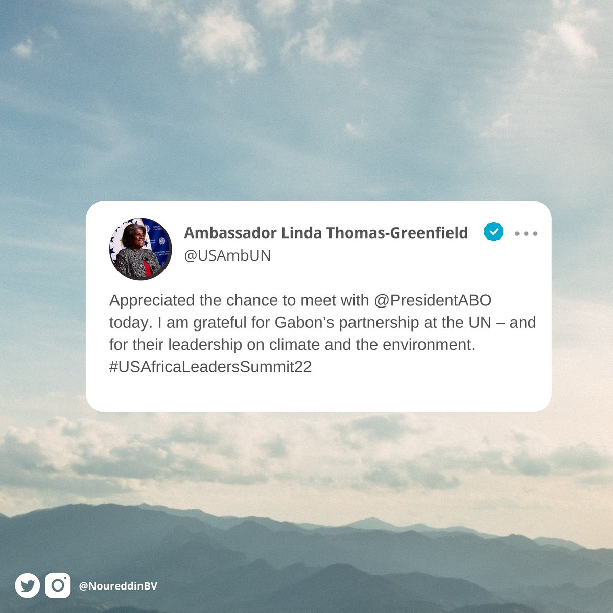 Over the past few years #Gabon has become a champion of #environmental protection.
Gabon is now the most carbon-positive country on earth absorbing more than 100 million tons of CO2 every year.
Congrats <a href="/PresidentABO/">Ali Bongo Ondimba</a> and thank you <a href="/USAmbUN/">Ambassador Mike Waltz</a> for your support. #USAfricaLeadersSummit