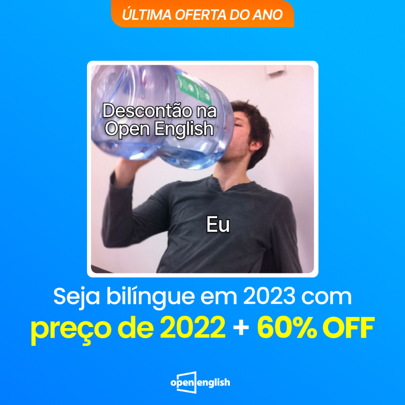 open english on X: A melhor última oferta do ano tá te esperando