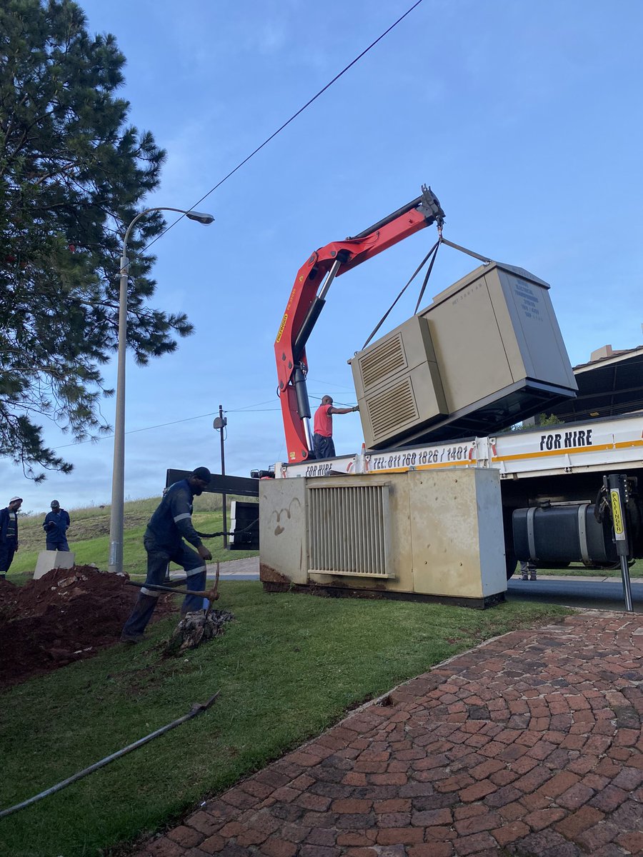 MichelleVoges's tweet photo. @CityPowerJhb Never thought ai would be so excited to see a mini sub-station 🤩 5 Days without electricity 😳 https://t.co/qDh2hp90MO