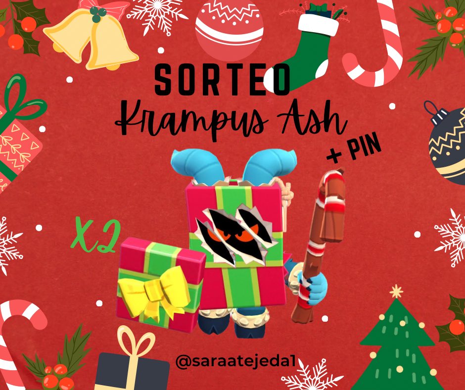 🎁🔥SORTEO DE 2 SKINS DE KRAMPUS ASH + PIN🔥🎁

✨Dinámica✨
- SEGUIR A 
@saraatejeda1
 🤍
<a href="/mafertejeda10/">MAFER TEJEDA 10 ౨ৎ</a>
 💗
- DAR RT 🔁
- MENCIONAR UN AMIGO 🤝

GANADORES EL 16 DE DICIEMBRE, suerte a todos🍀 
se darán en el especial navideño❗️