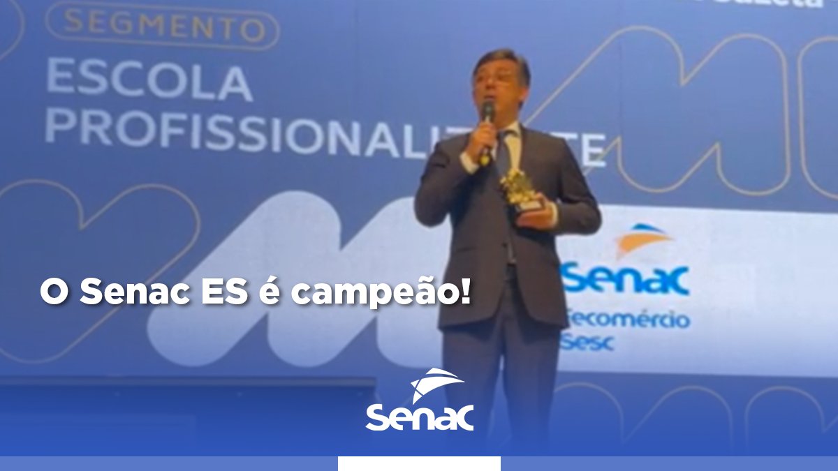 SenacBrasil's tweet photo. O @senaces venceu a categoria Escola Profissionalizante da 13ª edição do Marcas de Valor, premiação realizada pela Rede Gazeta. O prêmio reconhece a Instituição como a marca mais lembrada pelo público da Grande Vitória no segmento de ensino profissional. https://t.co/qUhIWGrGTn