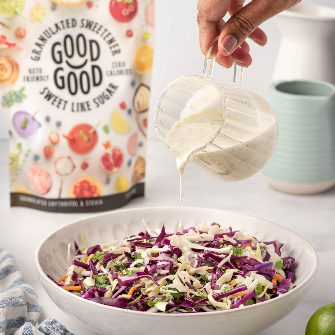 goodgoodbrand's tweet photo. If you are planning your holiday menu, you need to add this side! Our Sweet Lime Coleslaw recipe has the perfect amount of zest and flavor for any meal.  https://t.co/cSWxoarz1L https://t.co/wph150IAiK