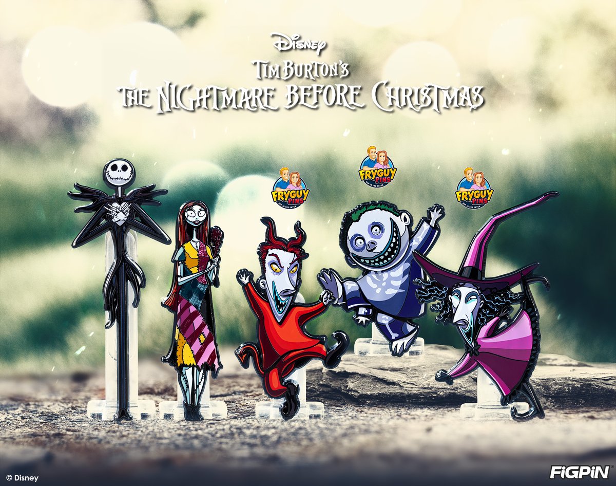 FiGPiNofficial's tweet photo. Disneyโs Nightmare Before Christmas FiGPiNS are now available!
You can find Shock, Lock, and Barrel FiGPiNS at FryGuy Pins as their exclusives!
https://t.co/pTipjJWrO3
@Disney #Disney #NightmareBeforeChristmas #JackSkellington #Sally #LockShockBarrel #FiGPiN #CollectAwesome https://t.co/c25hLNDd5r