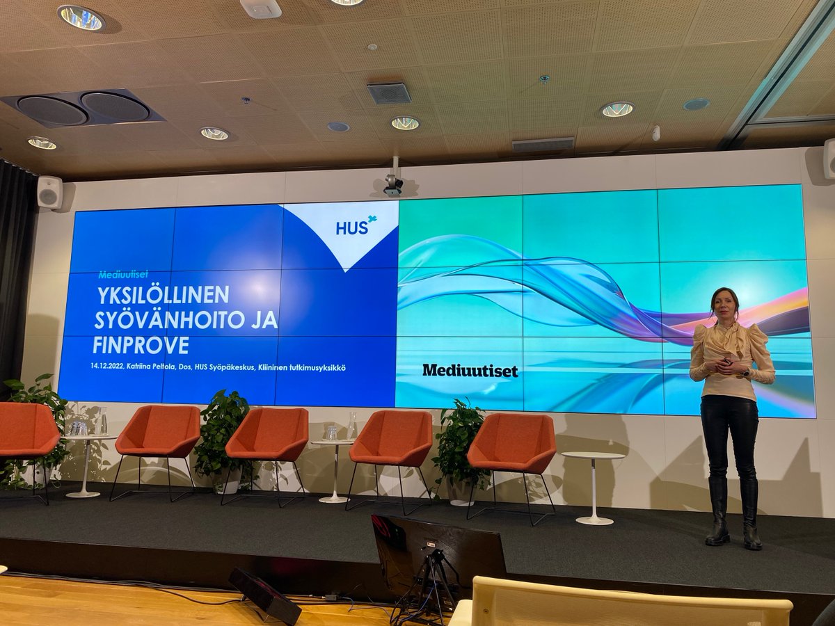 Kansallinen #syöpästrategia-miten turvataan #tutkimus Suomessa @mediuutiset. Ylil. Katriina Peltola HUSista kertoi kansall. tutkijaläht. #FINPROVE-tutkimuksesta. Käynnissä kaikissa yo-sairaaloissa. Yhteistyöyritykset tarjoavat lääkkeet #yksilöllisetsyöpähoidot #tutkimusrahoitus