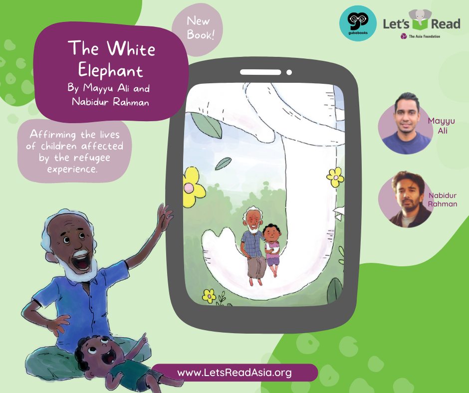 From <a href="/Asia_Foundation/">The Asia Foundation</a>'s #GomAcho Collection, we present to you, The White Elephant!
Read the book for free on the Let’s Read app to find out how The White Elephant inspires lives across borders! loom.ly/qbEx7BE