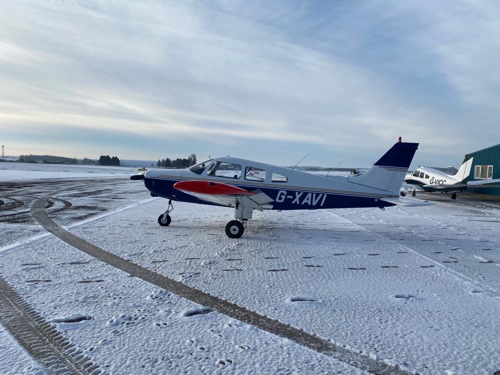 flywithfreedom's tweet photo. Kemble operate a back to black policy regarding snow/ice on the runway.  As the snow isn’t melting very quickly we have had to cancel all flying again tomorrow. Photos taken today by Mads and Dave whilst aircraft shuffling! https://t.co/FKsABuwFXj