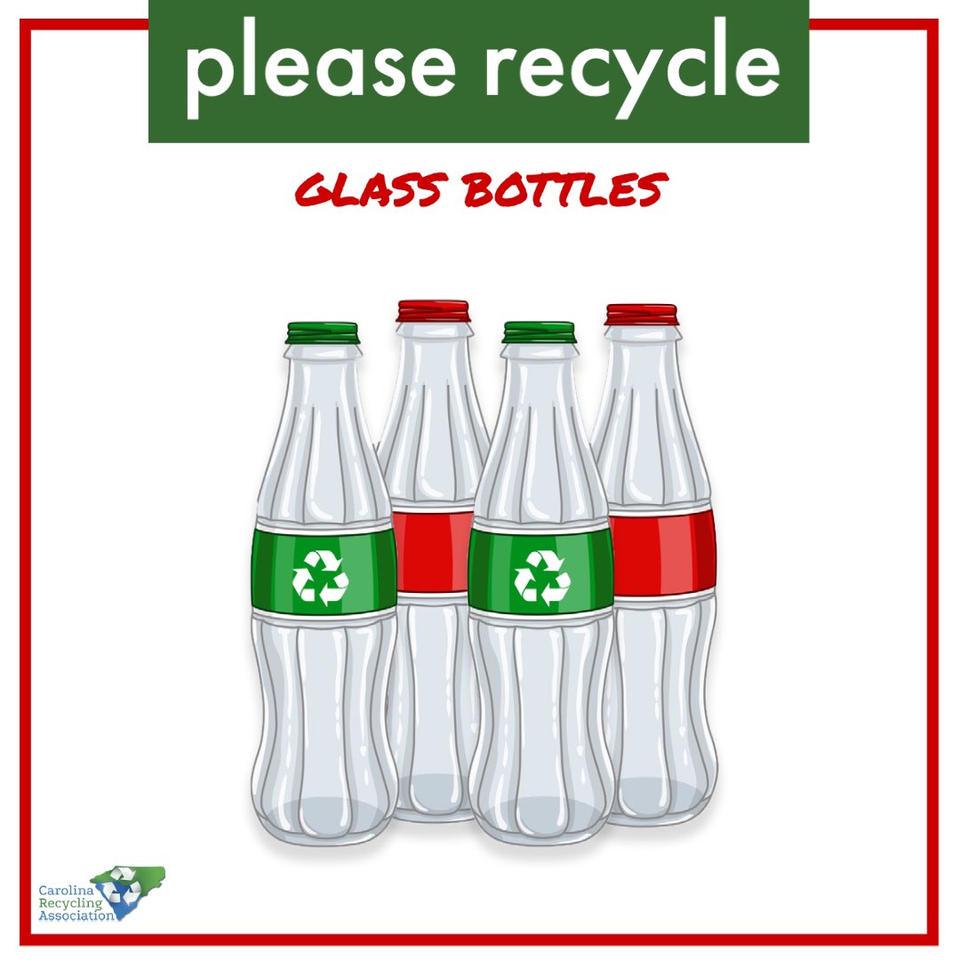 Did you know that over a ton of natural resources are saved for every ton of glass recycled? This holiday season be sure to recycle empty glass containers or reuse them in your home!♻️

#NorthCarolina #SouthCarolina #CarolinaRecyclingAssociation #wastereduction #RecycleYourGlass