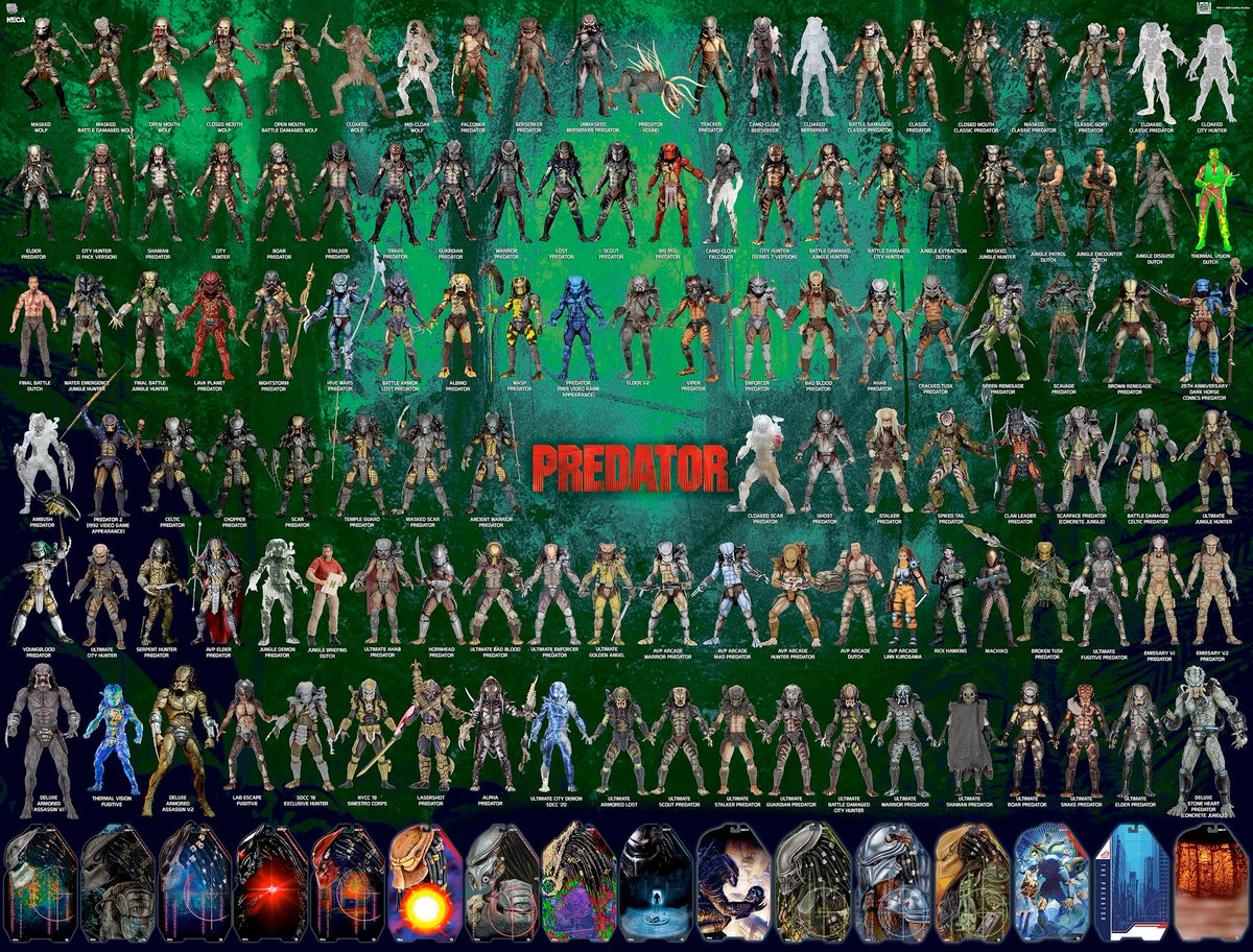 Lot De Figurines NECA Predator - Plusieurs Modèles - Neufs Sous Blister