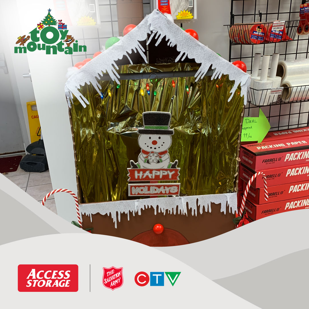 AccessStorageCA's tweet photo. Access Storage is participating in @CTV Toy Mountain, benefiting @salvationarmy

Come to our Toy Drive and @CTV LIVE BROADCAST on December 14th starting at 5:15 to donate
                                                           
#accessstorage  #toymountain2022 #ctv  #canadian https://t.co/v4djfk4ZkF