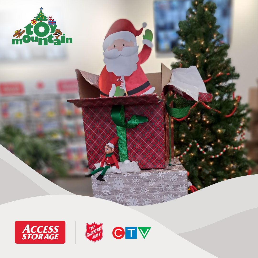 AccessStorageCA's tweet photo. Access Storage is participating in @CTV Toy Mountain, benefiting @salvationarmy

Come to our Toy Drive and @CTV LIVE BROADCAST on December 14th starting at 5:15 to donate
                                                           
#accessstorage  #toymountain2022 #ctv  #canadian https://t.co/v4djfk4ZkF
