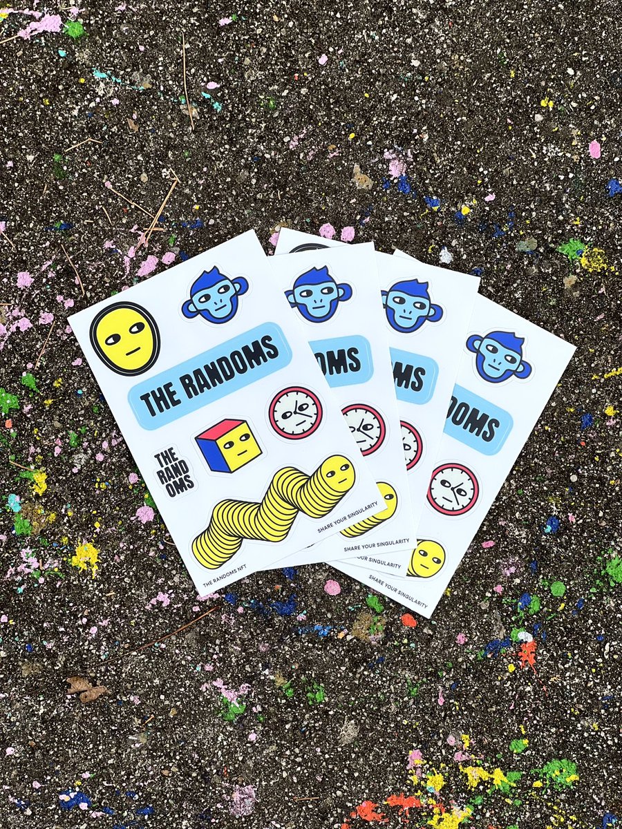 Our students are about to go nuts when they see these.. <a href="/therandomsnft/">The Randoms</a> #StayRandom #Stickers #NFTcommunity