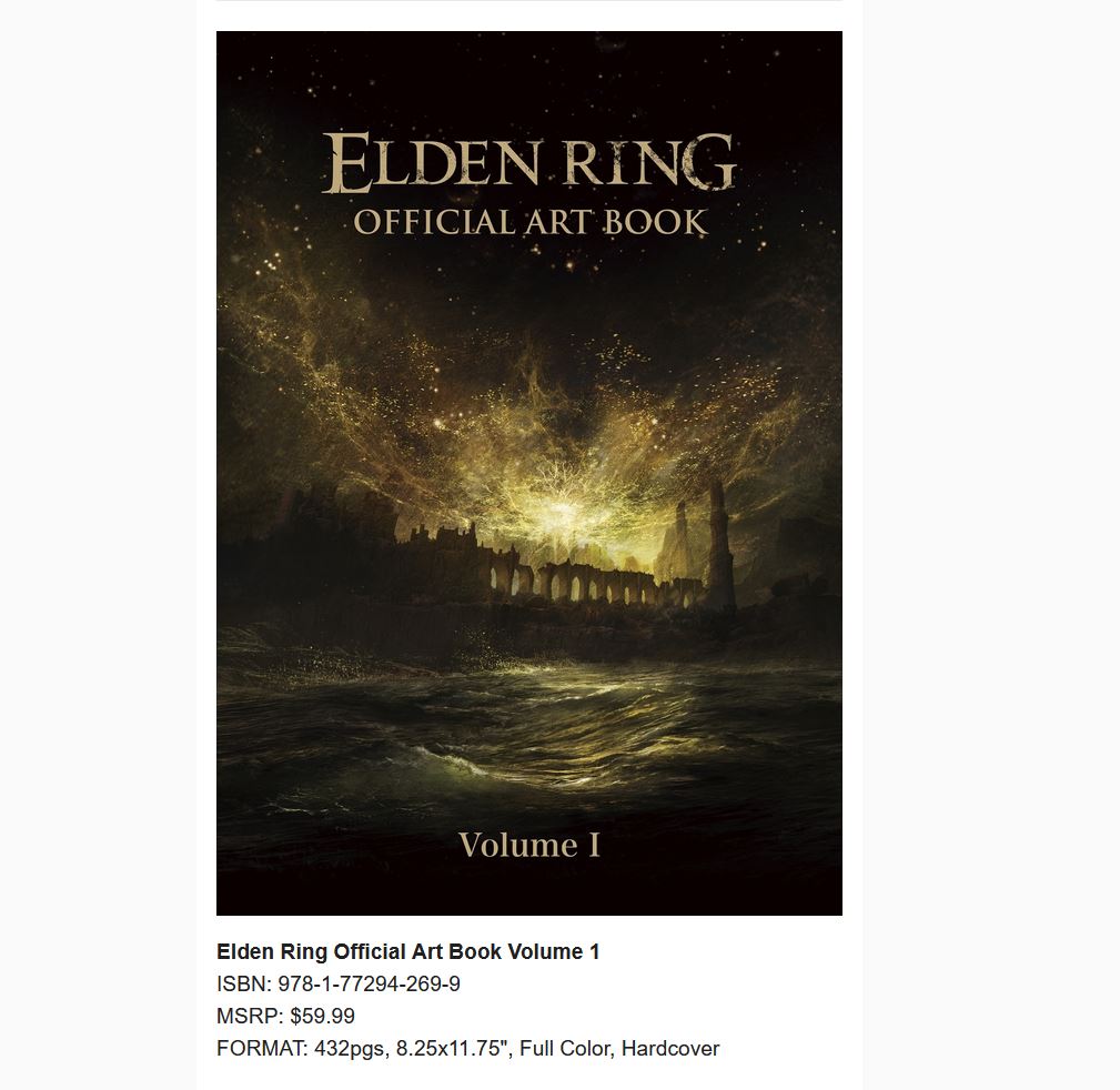 Elden Ring Official Art Book Volume 1 - JAPANESE