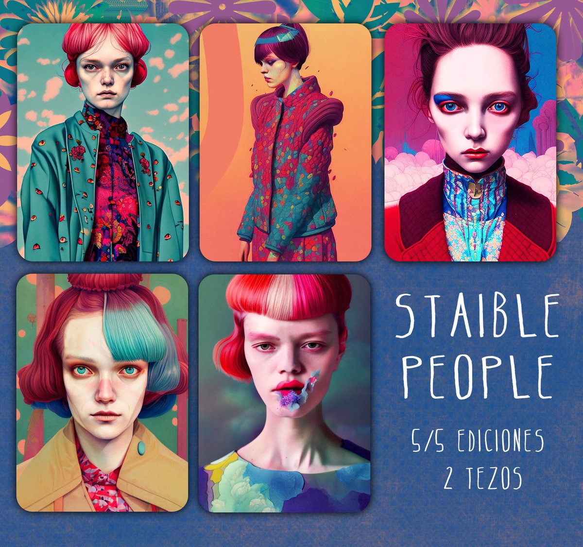 4leRamos's tweet photo. Hello my friends ! Its a great day
New Girls in
STAiBLE PEOPLE
on @objktcom
I hope you enjoy it... as much i doing it. π
#nft #AIart #stableDifusion #fashion #girls #stablepeople
Link
https://t.co/ZWqHTFEzoo https://t.co/7oqBi1b8I8