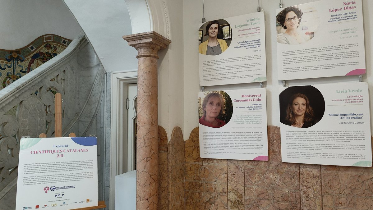 ariscicomm's tweet photo. 📌Aquesta tarda a Casa Orlandai s'ha presentat l'exposició "Científiques Catalanes 2.0".

💫Anna May @amaymasnou ens ha fet un repàs del seu recorregut i Laura Diéguez @lauradieguezr ha xerrat sobre "Les dones en el sector salut a Catalunya".

👀La podeu visitar fins gener! https://t.co/OiKOQwtrlP
