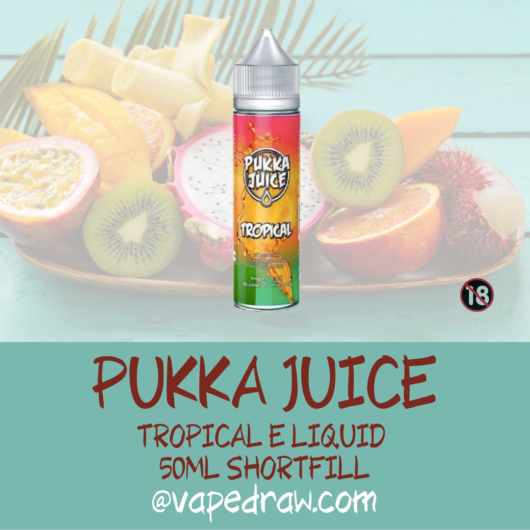 Pukka Juice Tropical E liquid 50ml Shortfill

vapedraw.com/collections/pu…

Pukka Juice Tropical E liquid is characterized by a blending of Watermelon, Kiwi, Passionfruit, Peach and Ice flavours to take you on a tropical fruit adventure.

#vaping #vapeuk #pukkajuice #tropical