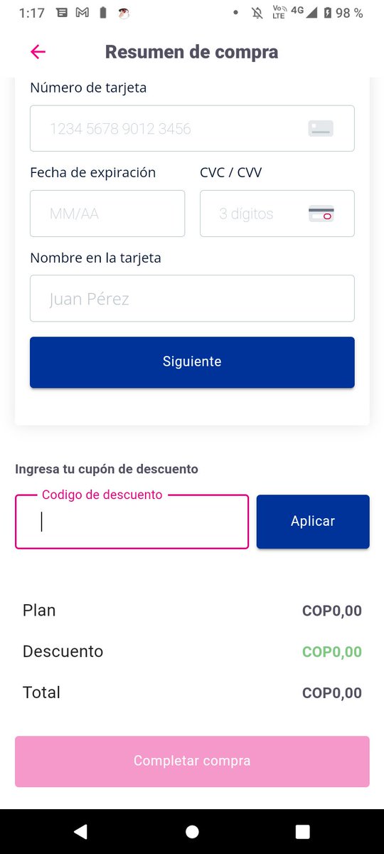 ECSPYTSVC's tweet photo. @tembici_co @itaucol @SectorMovilidad @Bogota PUBLICIDAD ENGAÑOSA..... Para el registro de clientes ITAU pide un código de descuento.... Y no se puede acceder.   ..... Cuál código.... Cuál paz https://t.co/JAJTxmmn5l