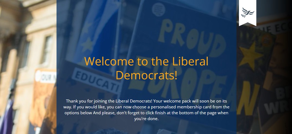 Well, this just happened! 😅 My nearly two year political hiatus is at an end. I'm back in the @LibDems! #ForAFairDeal 🔶💛