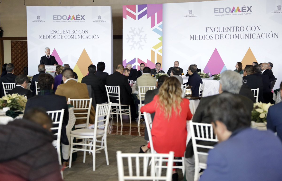 Nos reunimos con representantes de los medios de comunicación, a quienes les agradecemos por transmitir los avances que durante estos 5 años hemos logrado en favor de las familias mexiquenses.