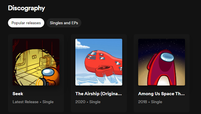 InnerslothDevs's tweet photo. we release one song every two years so this is a momentous occasion https://t.co/JDP3fbpP7z
