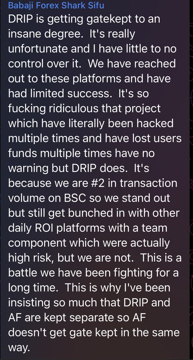 CRonnsen's tweet photo. But @F0r3x_Shark what about $DRIP ? 

„First they ignore you, then they laugh at you, then they fight you, then you win.“ 🏆🙌🏆

Mahatma Gandhi

#dripnetwork #PassiveIncome #BSCGemsAlert #Crypto 

Here you go: https://t.co/mQGjV9oWCA