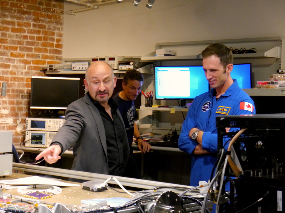 SpaceAlphaCo's tweet photo. We recently had the pleasure of meeting with CSA astronaut @Astro_Kutryk 🚀 The team spent the afternoon discussing the path to becoming an astronaut and the impact NewSpace ventures have on innovation!
 
Our work with the CSA → https://t.co/zZrhkLa90k 

Images: Y. Rakhmangulov https://t.co/YLfPBsn18D