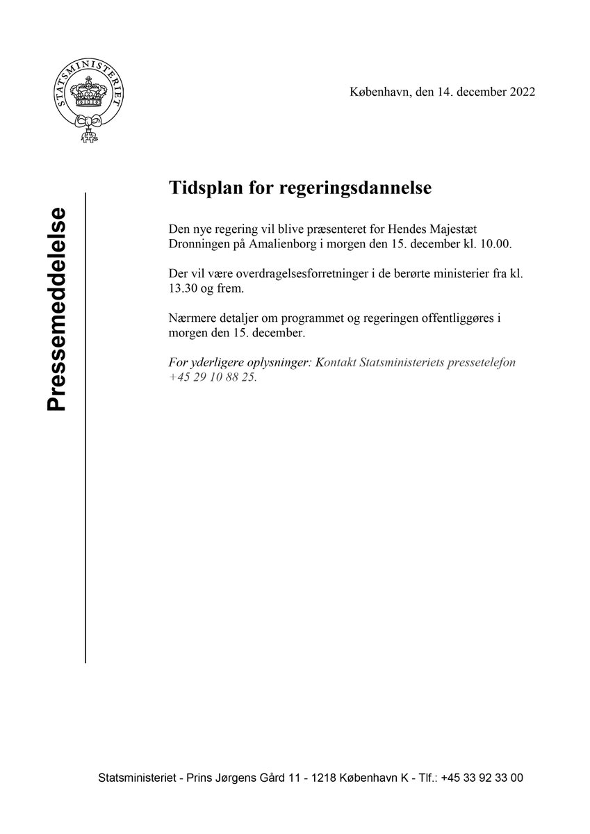 Statsministeriet tweet media