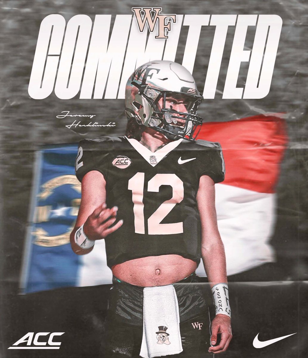 Jeremy Hecklinski (@jhecklinski) on Twitter photo 100% COMMITTED!! thank you to my coaches, teammates, and family for helping make this possible!! <a href="/WakeFB/">Wake Forest Football</a> @CoachR_Wake <a href="/CoachClawson/">Dave Clawson</a> <a href="/WaltonRecruits/">Walton(GA)Recruiting</a> <a href="/coachdbrunner/">Daniel Brunner</a> @CoachTylerJones <a href="/ChrisHixsonQB/">Chris Hixson</a> @Mansell247 <a href="/247Sports/">247Sports</a> <a href="/RecruitGeorgia/">Recruit Georgia</a> 100% COMMITTED!! thank you to my coaches, teammates, and family for helping make this possible!! <a href="/WakeFB/">Wake Forest Football</a> @CoachR_Wake <a href="/CoachClawson/">Dave Clawson</a> <a href="/WaltonRecruits/">Walton(GA)Recruiting</a> <a href="/coachdbrunner/">Daniel Brunner</a> @CoachTylerJones <a href="/ChrisHixsonQB/">Chris Hixson</a> @Mansell247 <a href="/247Sports/">247Sports</a> <a href="/RecruitGeorgia/">Recruit Georgia</a>