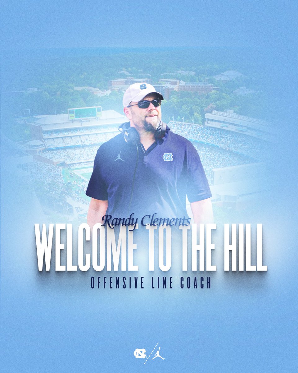 UNCFootball's tweet photo. Welcome to the Hill, Coach Clements 🐏

🔗 https://t.co/GLBmtjHVpP 

#CarolinaFootball 🏈 #UNCommon https://t.co/3poIeK9j6o