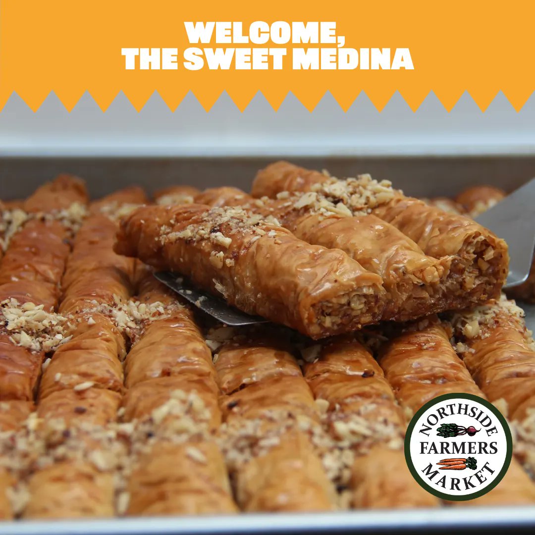Introducing a new winter market vendor, The Sweet Medina! They will be selling delicious Mediterranean baked goods and other diet-considerate sweets like sugar-free grain-free pumpkin pie. 🥧 Stop by the market today from 4:00 to 6:00 P.M. for a delicious baked treat!