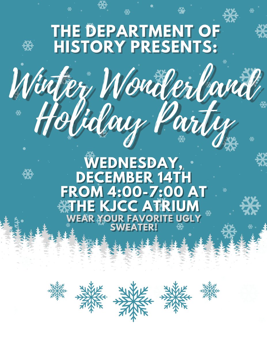 NYU APH (@aph_nyu) on Twitter photo The <a href="/NYUHistory/">NYU Department of History</a> Holiday Party is today at 4PM in the KJCC Atrium. We are excited to see you there! The <a href="/NYUHistory/">NYU Department of History</a> Holiday Party is today at 4PM in the KJCC Atrium. We are excited to see you there!