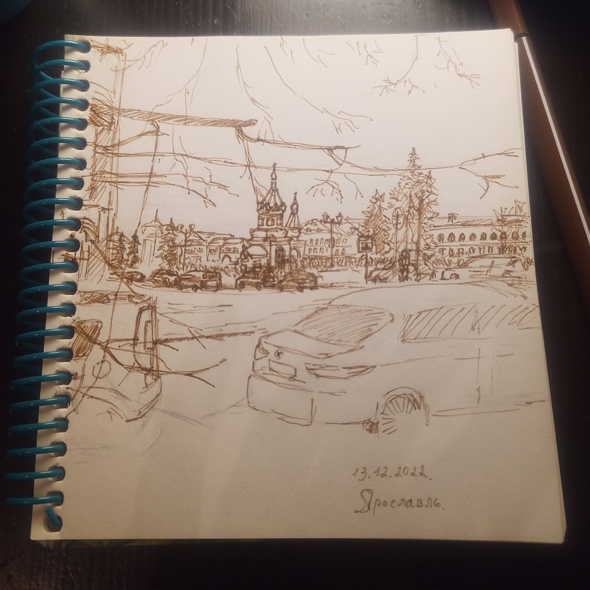 ElnNagg's tweet photo. A small sketch made in the city of Yaroslavl.
  #sketch #drawing #everyday #elnnagg https://t.co/J7VO5CntrB