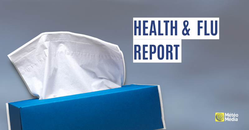 weathernetwork's tweet photo. We're not out of the woods when it comes to cold and flu season 🤧🤒 Find out what flu activity looks like in your region in our #HealthandFluReport 👇 #Fluad