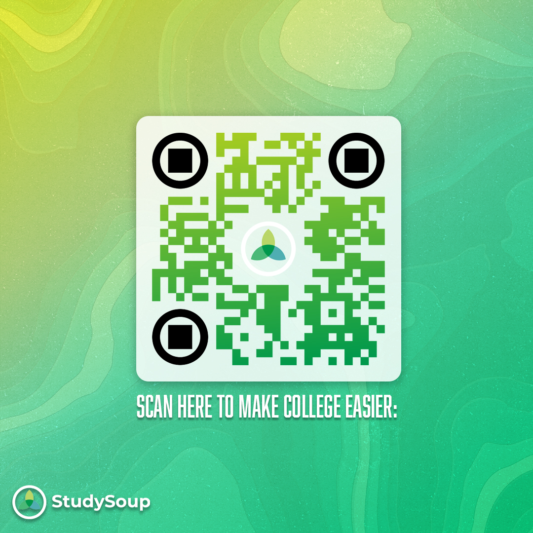 College isn't as hard when you have a support system! The StudySoup community has your back. Come join our discord and get the help you need!