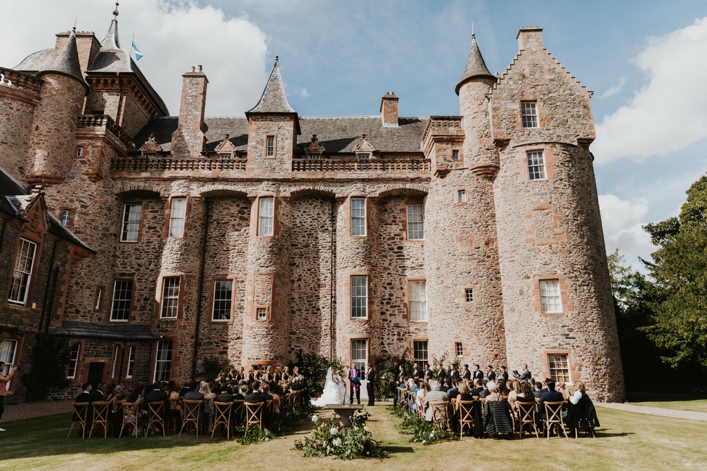 On this cold and frosty day, we are reflecting on some of the beautiful celebrations we helped to create this year. ⁠
Here is one of our favourite moments, a gorgeous garden ceremony held under the turrets of Thirlestane Castle...⁠
⁠
📷️ @colinianross⁠

#weddingwire