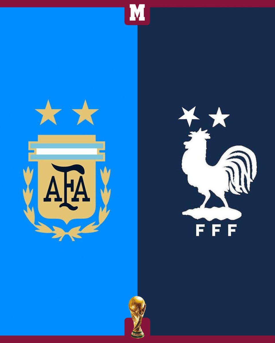 ¿Quién ganará su tercera ⭐⭐⭐? 

🔄 Si crees que será #ARG

❤ Si crees que será #FRA 

#Qatar2022