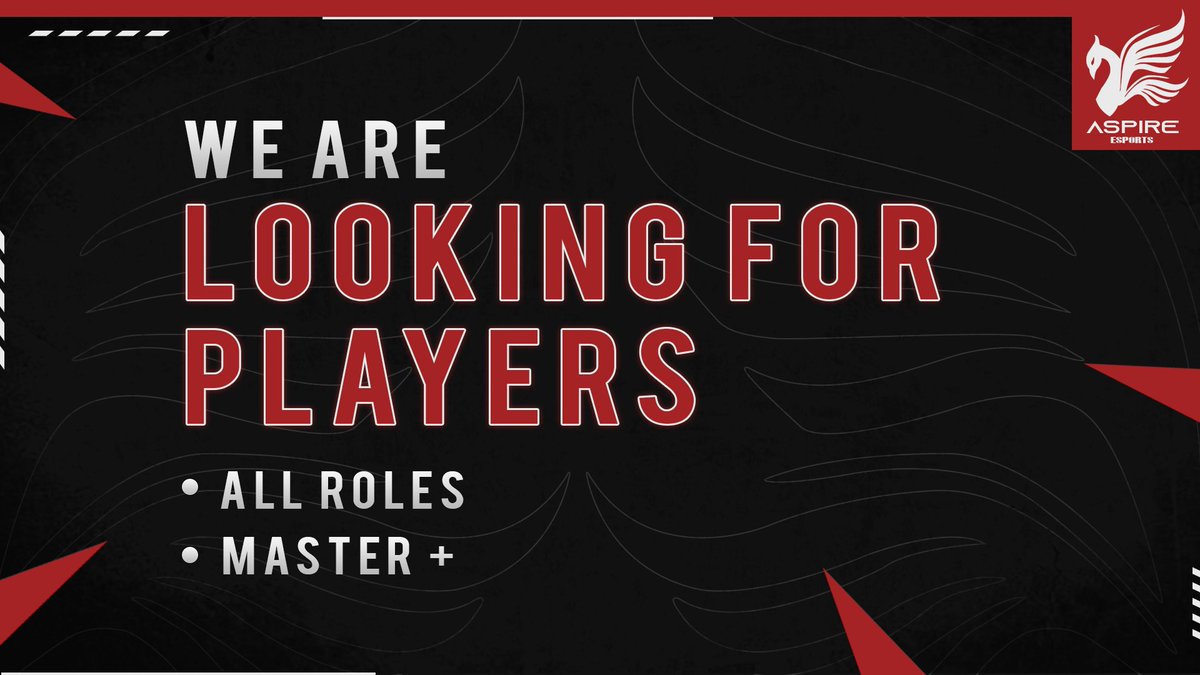 🔴LFP🔴

Wie in unserem Twitlonger schon angedeutet suchen wir Spieler für alle 5 Positionen und Staff jeder Art!⚔️

Unsere höchste Priorität gilt dem Wachstum unserer Spieler und dem erneutem Aufstieg.🕊️

Bei Interesse könnt ihr euch gerne bei:puggi#2702
auf Discord melden.🥳